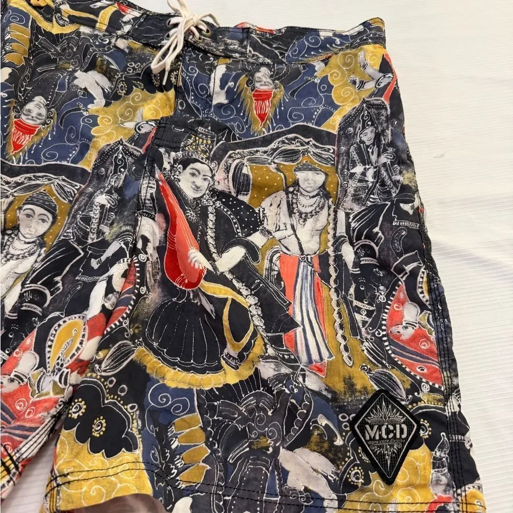 MCD More Core Division Surf Swim Travel Men’s Swim Trunks Board Shorts Size 38